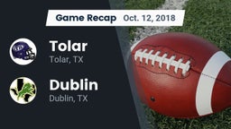 Recap: Tolar  vs. Dublin  2018