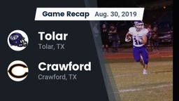 Recap: Tolar  vs. Crawford  2019