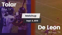 Matchup: Tolar vs. De Leon  2019