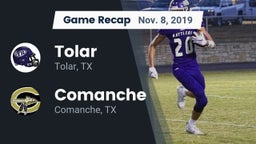 Recap: Tolar  vs. Comanche  2019