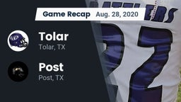 Recap: Tolar  vs. Post  2020