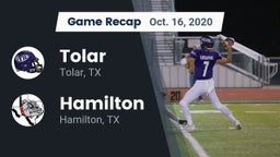 Recap: Tolar  vs. Hamilton  2020