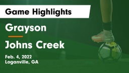 Grayson  vs Johns Creek  Game Highlights - Feb. 4, 2022