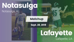 Matchup: Notasulga vs. Lafayette  2018