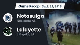 Recap: Notasulga  vs. Lafayette  2018