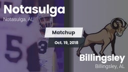 Matchup: Notasulga vs. Billingsley  2018