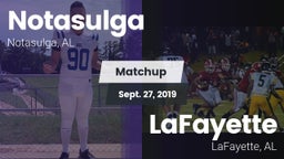 Matchup: Notasulga vs. LaFayette  2019