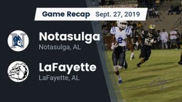 Recap: Notasulga  vs. LaFayette  2019