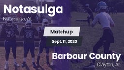 Matchup: Notasulga vs. Barbour County  2020