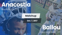 Matchup: Anacostia vs. Ballou  2017