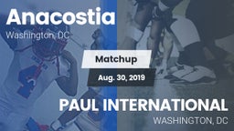 Matchup: Anacostia vs. PAUL INTERNATIONAL  2019