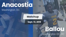 Matchup: Anacostia vs. Ballou  2019