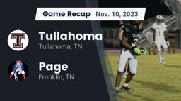 Recap: Tullahoma  vs. Page  2023