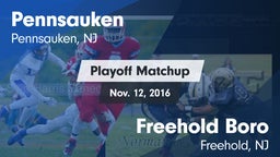 Matchup: Pennsauken vs. Freehold Boro  2016