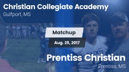 Matchup: Christian Collegiate vs. Prentiss Christian  2017