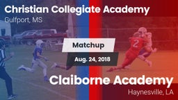 Matchup: Christian Collegiate vs. Claiborne Academy  2018