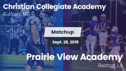 Matchup: Christian Collegiate vs. Prairie View Academy  2018