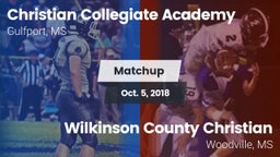 Matchup: Christian Collegiate vs. Wilkinson County Christian  2018