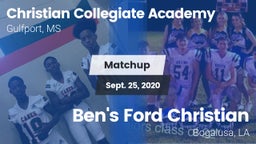 Matchup: Christian Collegiate vs. Ben's Ford Christian  2020