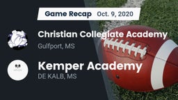 Recap: Christian Collegiate Academy  vs. Kemper Academy 2020