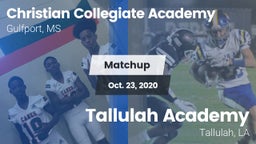 Matchup: Christian Collegiate vs. Tallulah Academy  2020