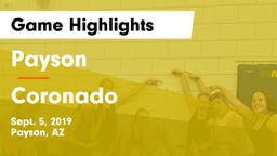 Payson  vs Coronado  Game Highlights - Sept. 5, 2019