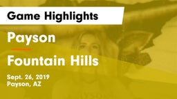 Payson  vs Fountain Hills  Game Highlights - Sept. 26, 2019