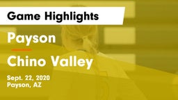 Payson  vs Chino Valley Game Highlights - Sept. 22, 2020