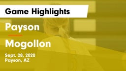 Payson  vs Mogollon Game Highlights - Sept. 28, 2020