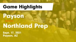 Payson  vs Northland Prep Game Highlights - Sept. 17, 2021