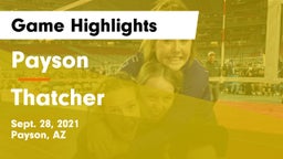 Payson  vs Thatcher  Game Highlights - Sept. 28, 2021