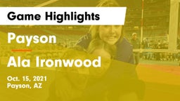 Payson  vs Ala Ironwood Game Highlights - Oct. 15, 2021