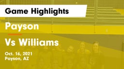 Payson  vs Vs Williams Game Highlights - Oct. 16, 2021