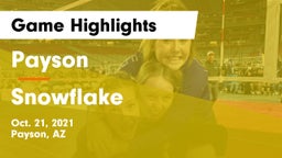 Payson  vs Snowflake  Game Highlights - Oct. 21, 2021