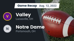 Recap: Valley  vs. Notre Dame  2022