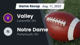 Recap: Valley  vs. Notre Dame  2023