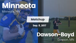 Matchup: Minneota vs. Dawson-Boyd  2017