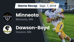 Recap: Minneota  vs. Dawson-Boyd  2018