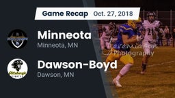 Recap: Minneota  vs. Dawson-Boyd  2018