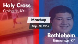 Matchup: Holy Cross vs. Bethlehem  2016