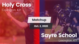 Matchup: Holy Cross vs. Sayre School 2020