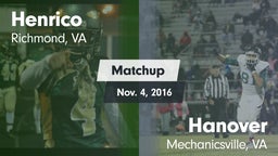 Matchup: Henrico vs. Hanover  2016