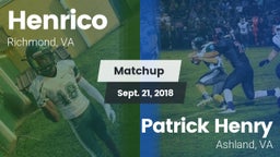 Matchup: Henrico vs. Patrick Henry  2018