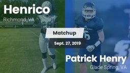 Matchup: Henrico vs. Patrick Henry  2019