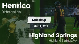 Matchup: Henrico vs. Highland Springs  2019