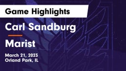 Carl Sandburg  vs Marist  Game Highlights - March 21, 2023