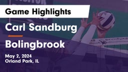 Carl Sandburg  vs Bolingbrook Game Highlights - May 2, 2024