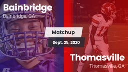 Matchup: Bainbridge vs. Thomasville  2020