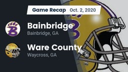 Recap: Bainbridge  vs. Ware County  2020