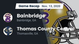 Recap: Bainbridge  vs. Thomas County Central  2020
